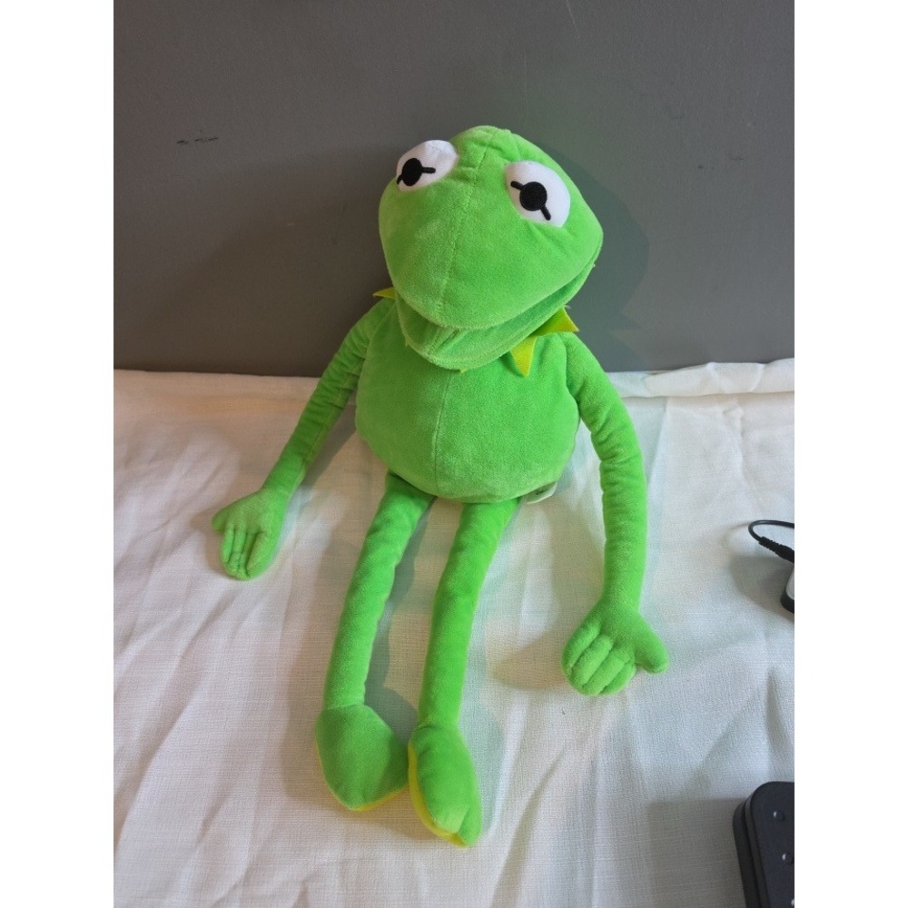 Disney Kermit the Frog Hand Puppet Plush Toy Muppets Green 16 Inch